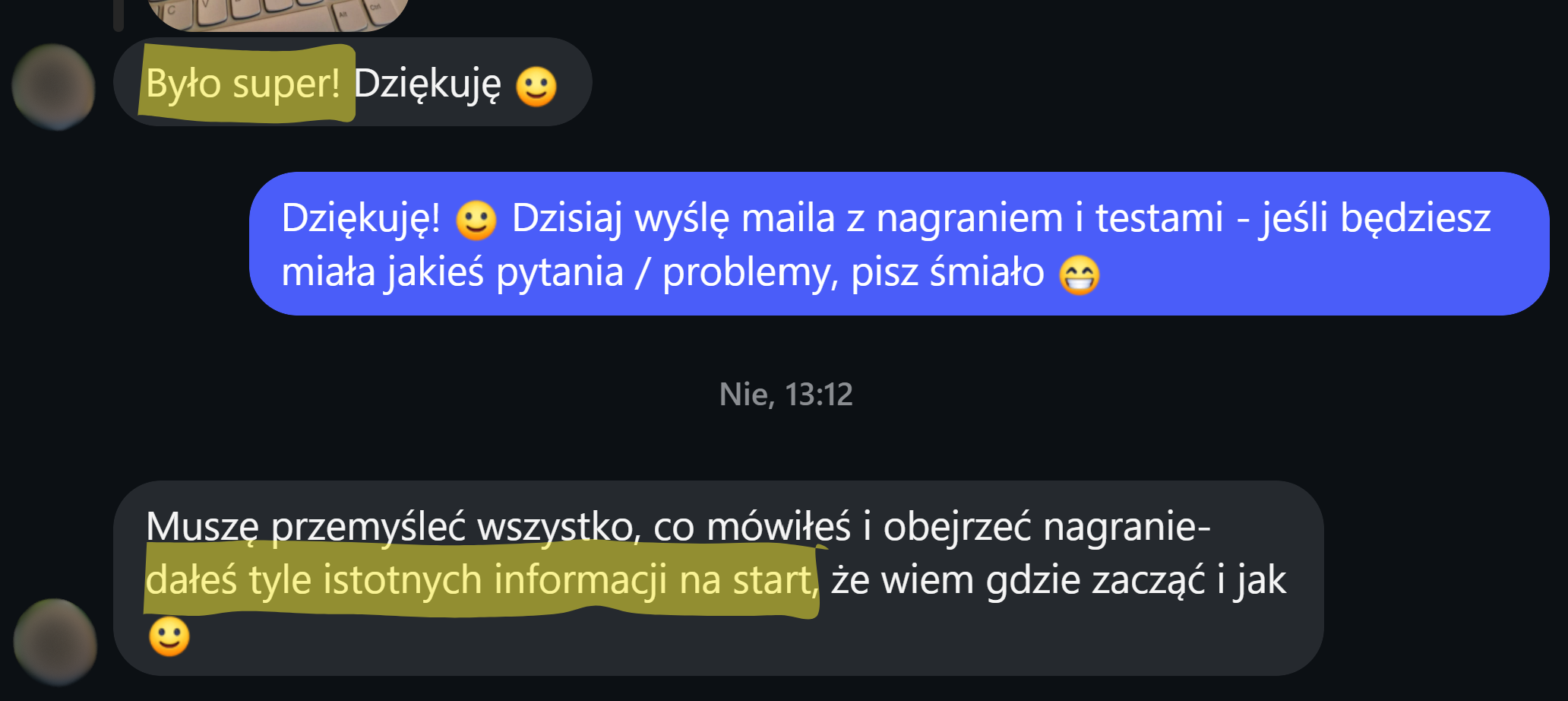Opinia uczestnika warsztatu Playwright + AI - 2